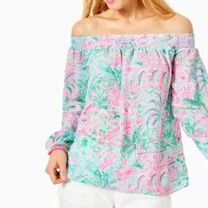 Lilly Pulitzer Maryellen off the shoulder size xl